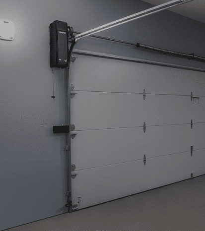 Sectional door openers by garage doors